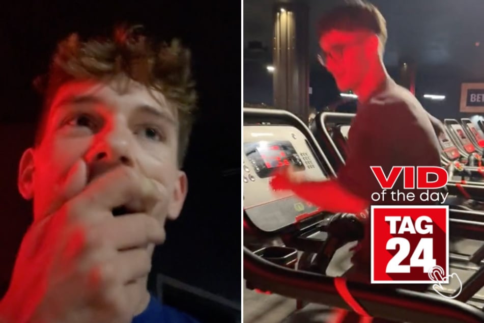 Viral Video of the Day for October 7, 2024: Guy eats it on treadmill in epic fail!