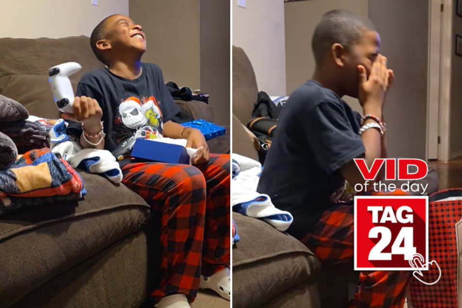 Viral Video of the Day for December 30, 2025: Boy breaks down after ultimate Christmas surprise
