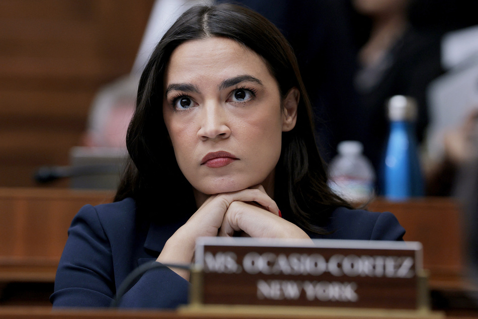 Representative Alexandria Ocasio-Cortez did not rule out possibly challenging Senator Chuck Schumer for his seat in Congress' upper chamber.