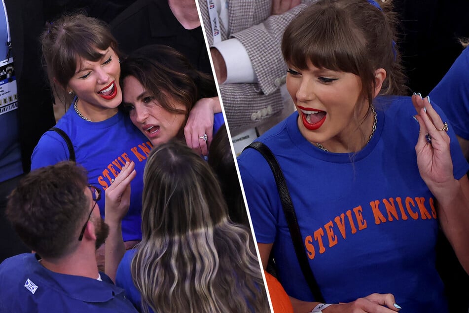 Taylor Swift cheers on New York at NBA Finals with viral "Stevie Knicks" shirt