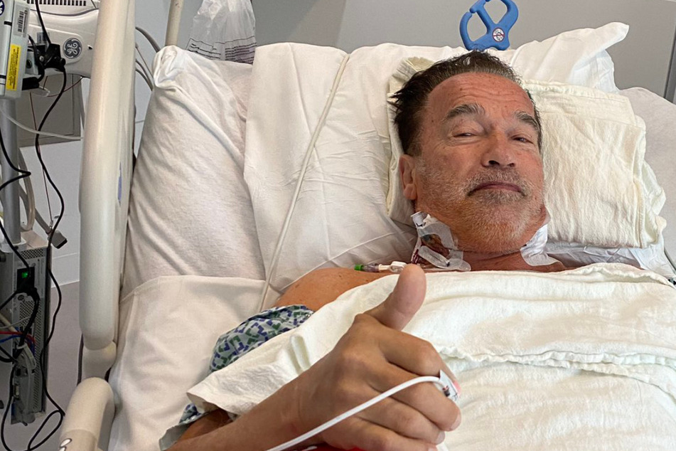 Arnold Schwarzenegger posts update from hospital after successful heart surgery