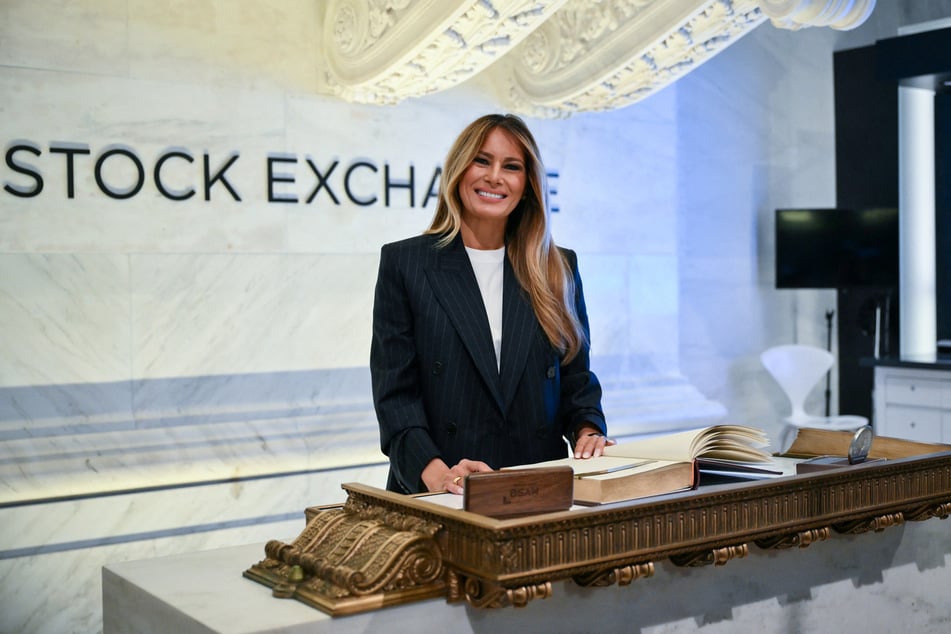 First Lady Melania Trump signs the guest book at the New York Stock Exchange (NYSE) in New York on September 23, 2026. The unemployment rate in the US rose to 4.2% in September, government data shows.