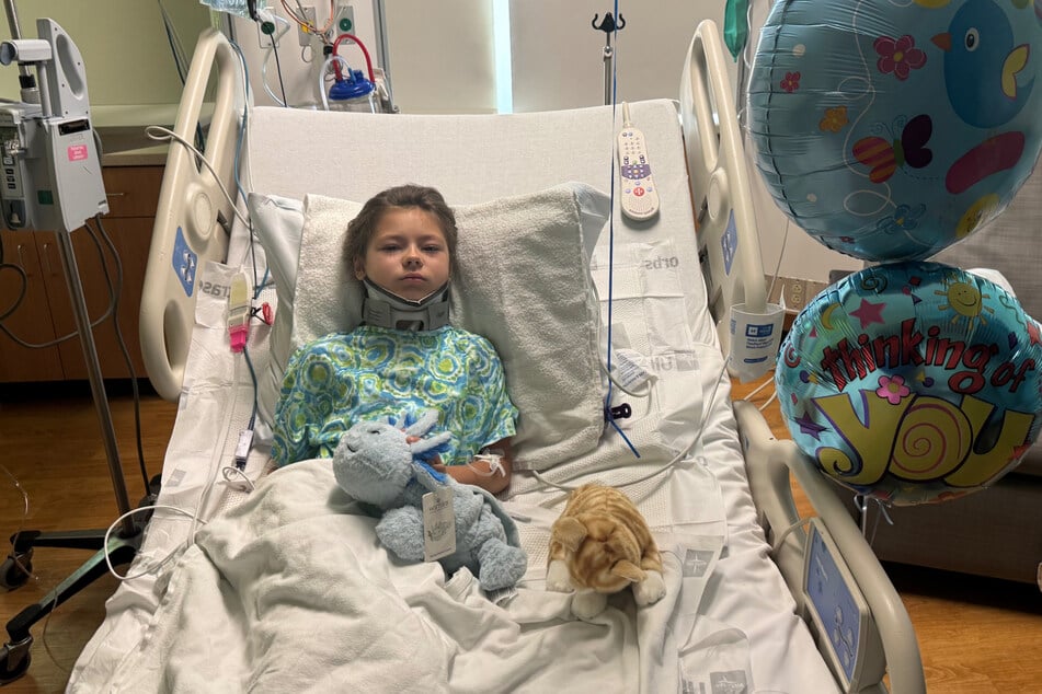 Oaklie Disney suffered two brain hemorrhages as a result of the accident. Her family is now asking for help to pay for medical and travel expenses.