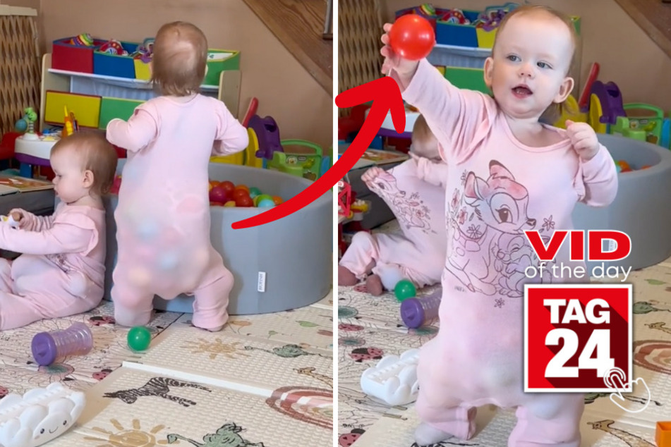 Viral Video of the Day for December 7, 2023: Ball-pit bandit toddler gets busted by mom on TikTok!