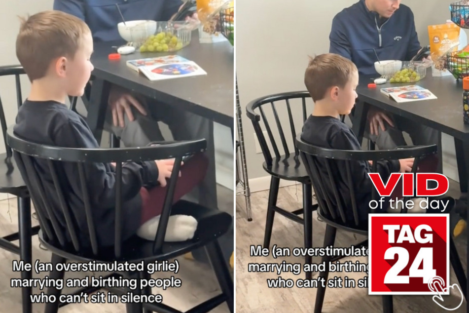 In Today's Viral Video of the Day, a woman shares what a normal morning looks like for her and her family.