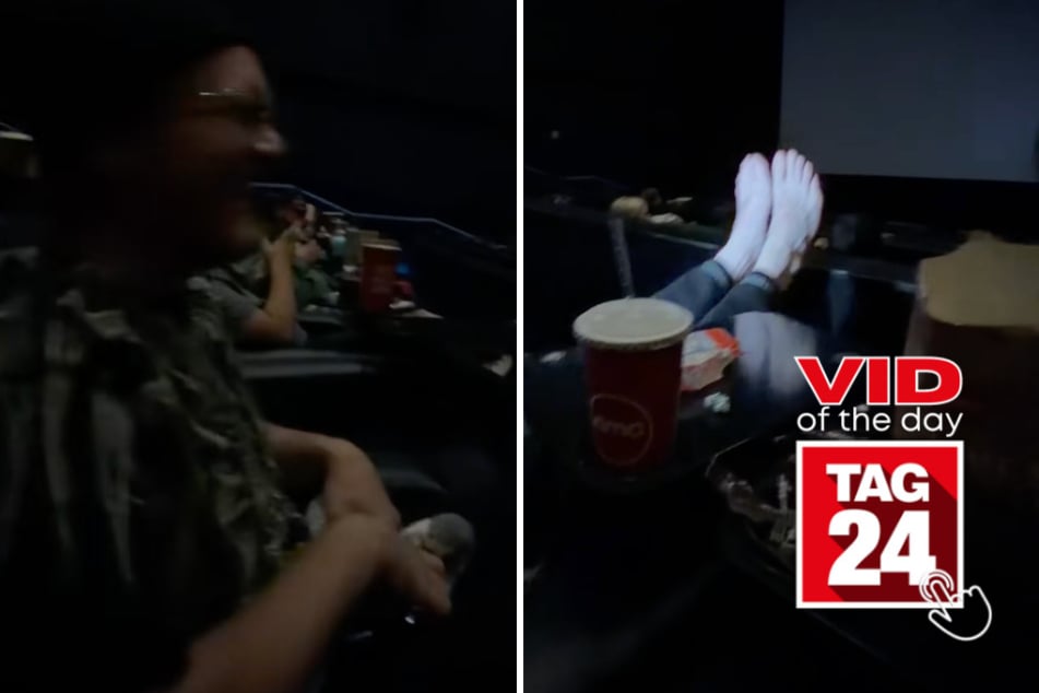 Viral Video of the Day for June 27, 2026: Audience loses it after man's giant feet appear on movie screen