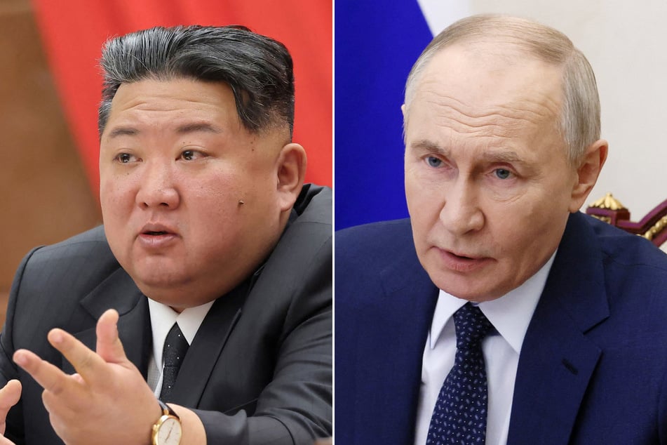 Kim Jong Un (l.) highlighted how North Korea and Russia had shared "blood, life, and death" as he sent Vladimir Putin New Year's greetings.