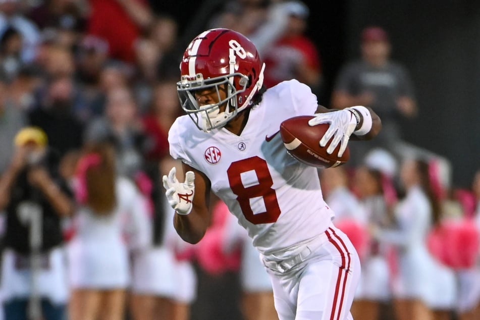Crimson Tide wide receiver John Metchie III caught a touchdown in Alabama's Saturday night win.