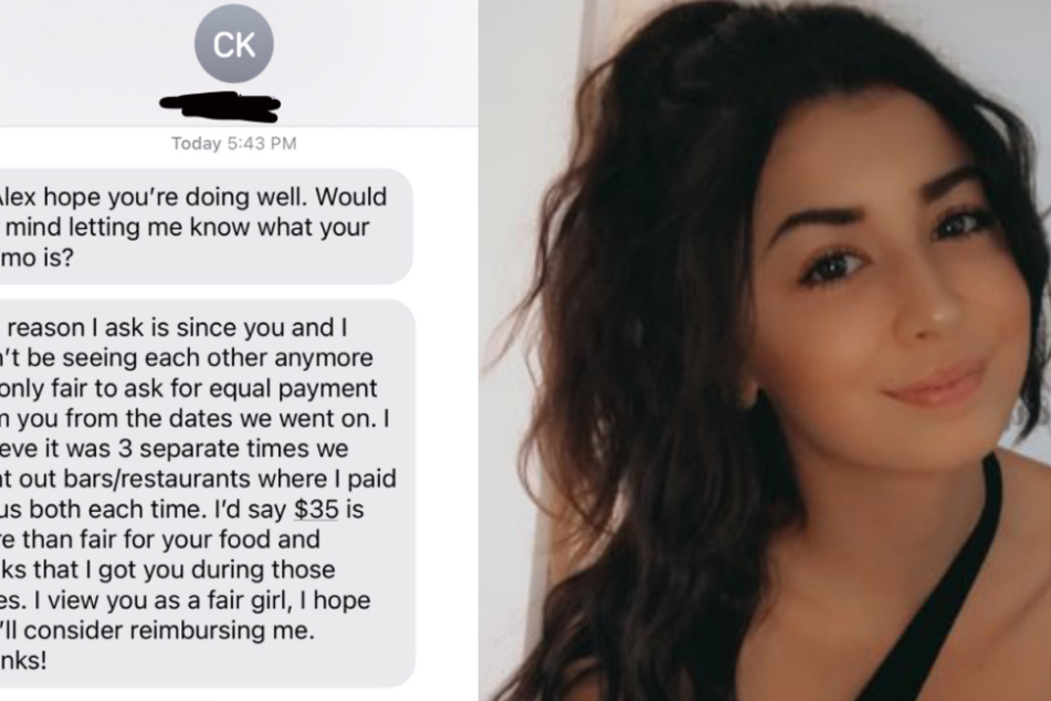 Date asks woman for his money back after she rejects him