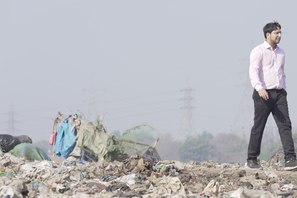 Recycle Man of India makes bricks out of Covid masks and protective suits