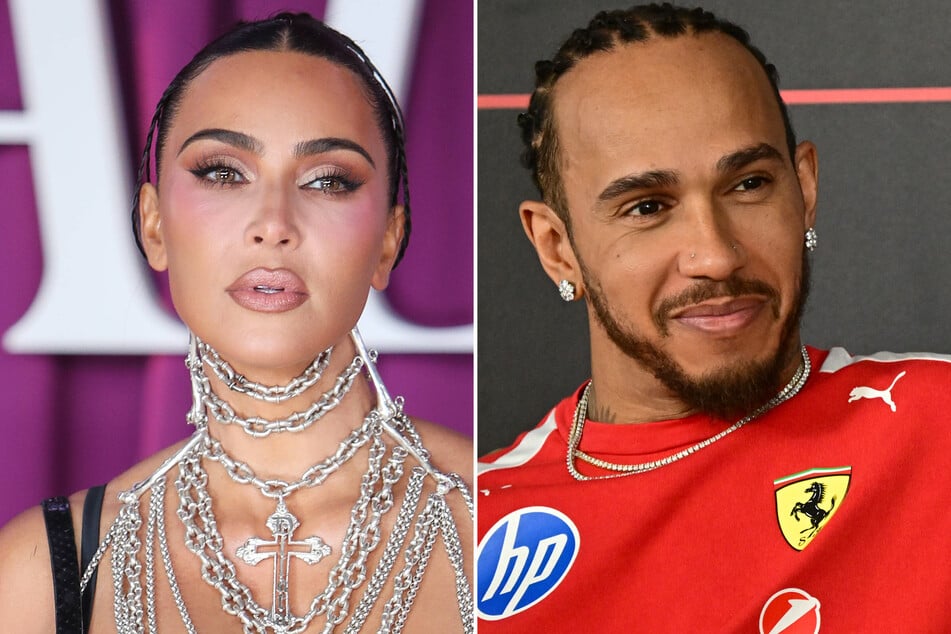Kim Kardashian (l.) and Lewis Hamilton were spotted enjoying a private getaway over the weekend.