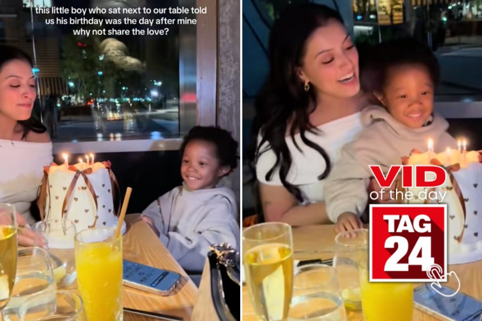 Viral Video of the Day for May 28, 2025: Woman shares birthday cake with adorable stranger!