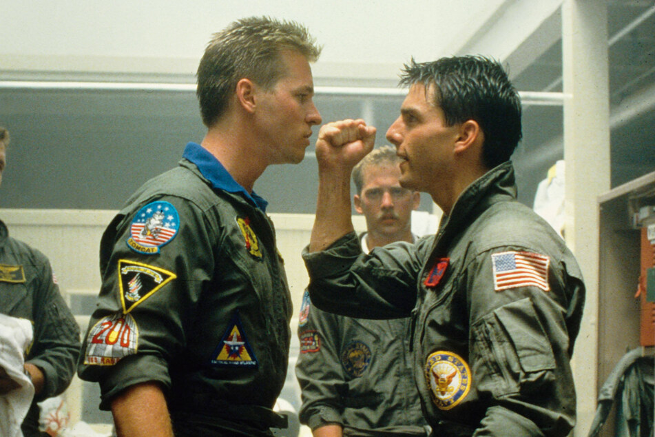 Top Gun was Val Kilmer's (l.) breakout role.