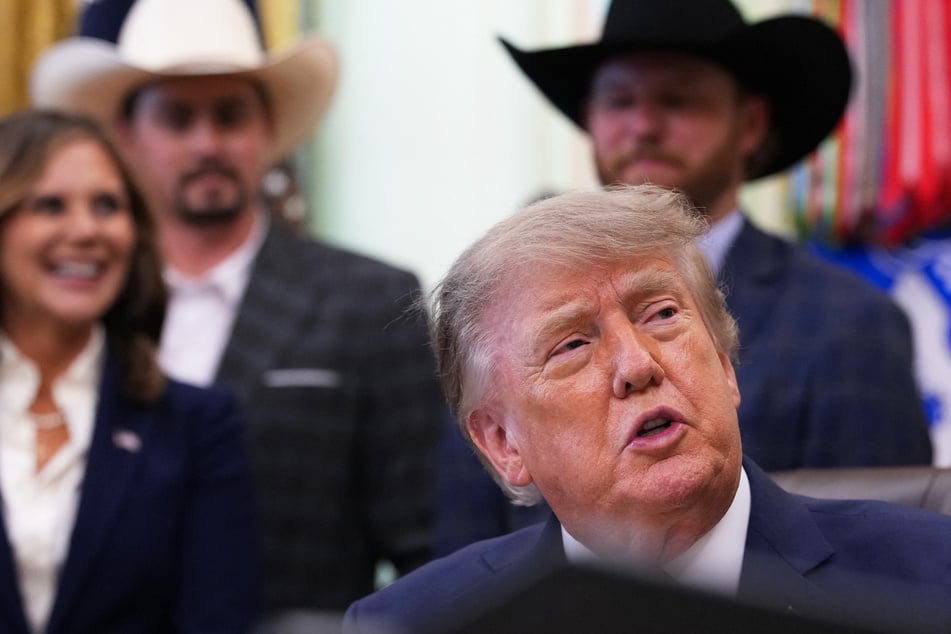 President Donald Trump speaks during an agriculture event in the Oval Office of the White House on September 4, 2026.