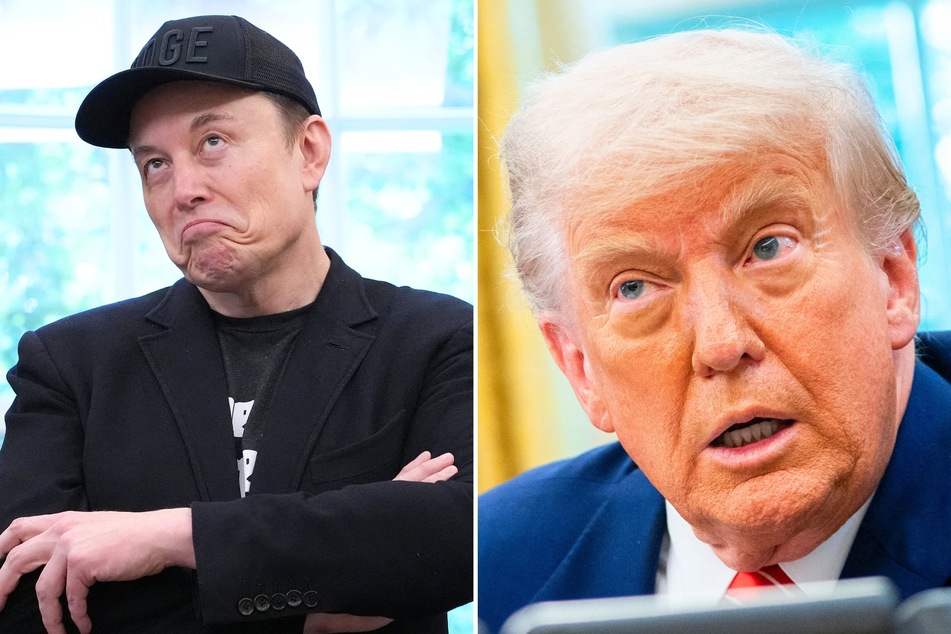 President Donald Trump (r.) reportedly allowed Elon Musk's (l.) DOGE team to install Starlink Wi-Fi at the White House despite warnings from communications experts.