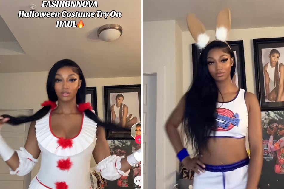 Angel Reese has fans buzzing over her trendy Halloween costumes.