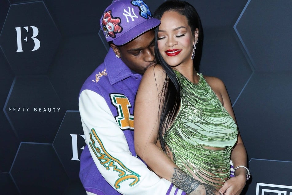 Rihanna and A$AP Rocky (l) went public with their romance in 2020 and share three children together.