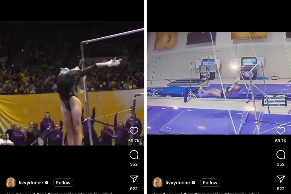 Olivia Dunne gets fans laughing over disastrous gymnastics blooper