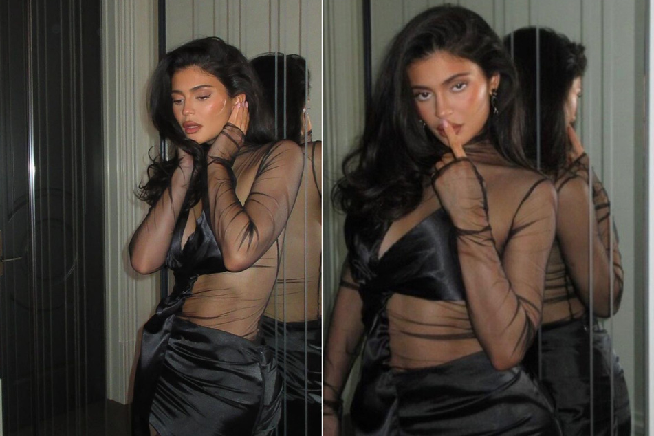 Kylie Jenner showed off her abs in a sponsored Instagram snap shared on Thursday.