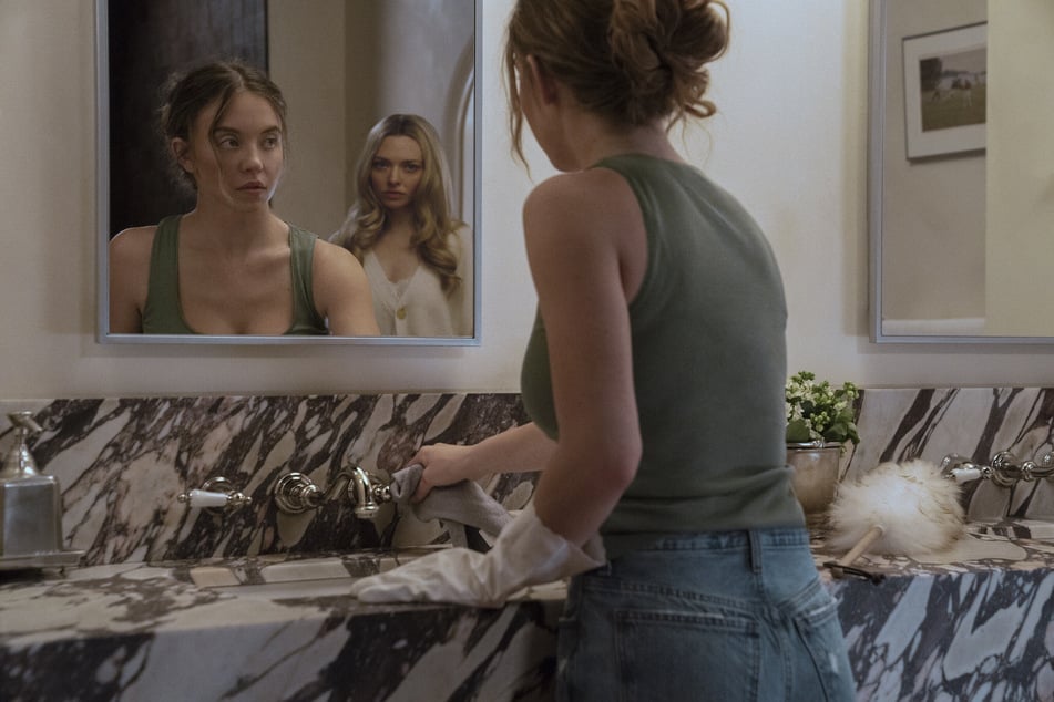 Sydney Sweeney (l.) starred alongside Amanda Seyfried in the hit thriller The Housemaid.