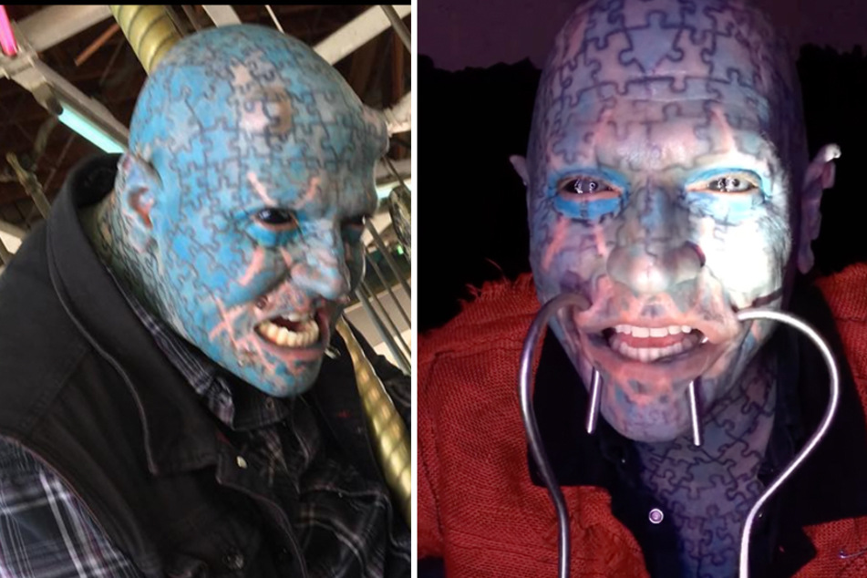Body modification fanatic has over 2,100 puzzle piece tattoos