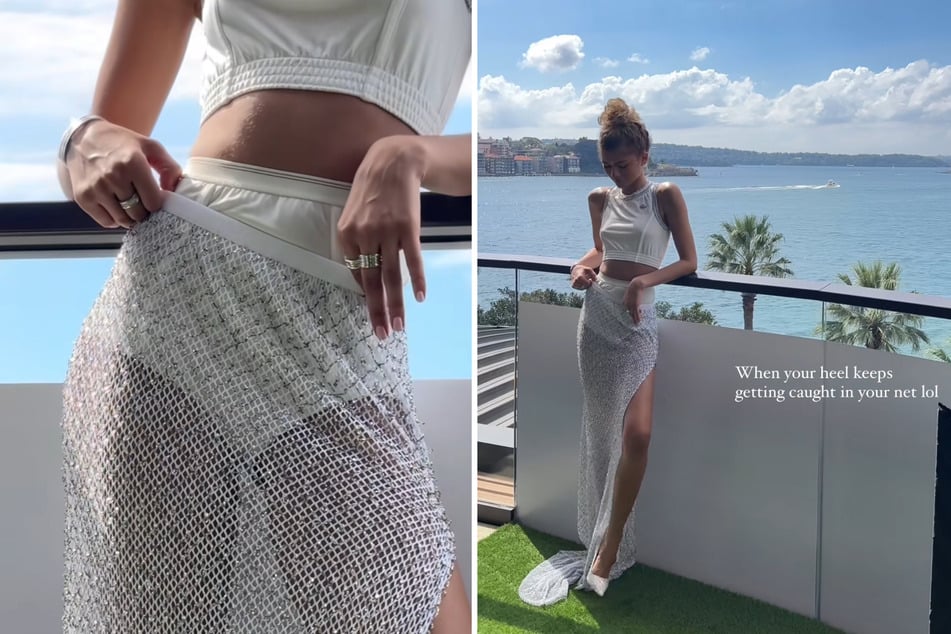Zendaya rocked a custom Lacoste ensemble for her latest Challengers press event in Sydney, Australia.