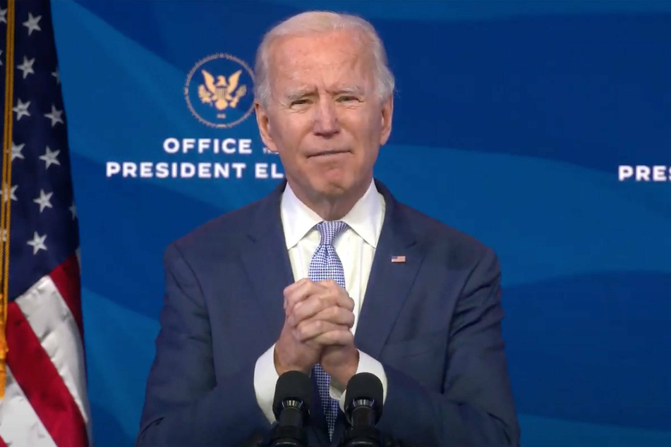 President-elect Joe Biden spoke to the nation from the Queen Theater in Wilmington, Delaware.