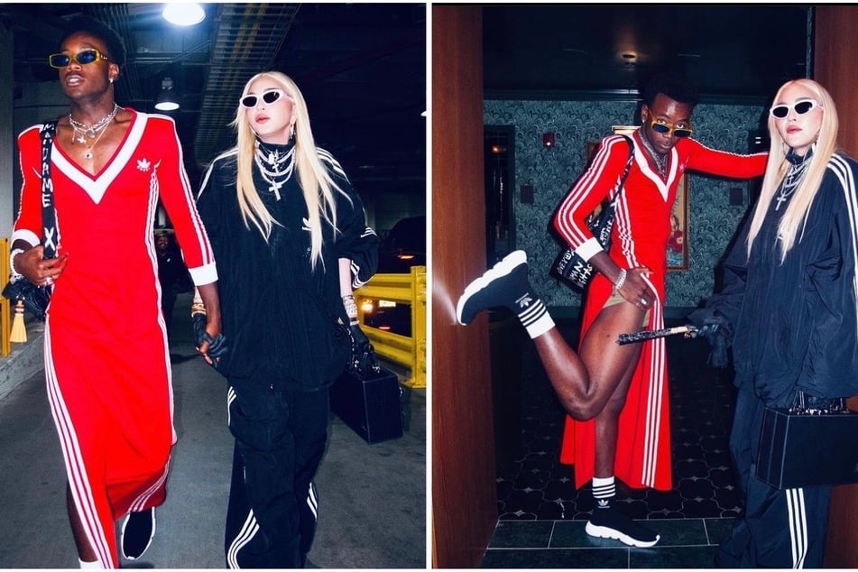 Madonna and son recreate iconic dress during "family fight night"