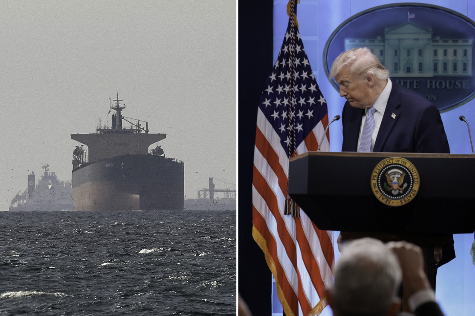President Donald Trump hailed "a big day for world peace" as he promised the US would help with ship transit in the Strait of Hormuz.