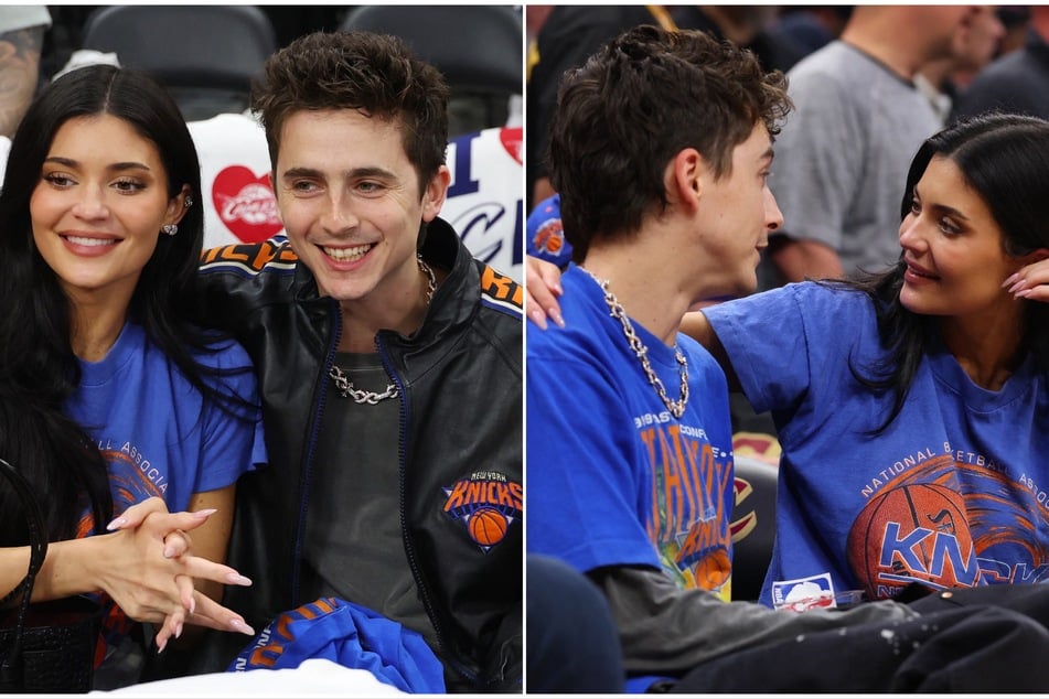 Kylie Jenner and Timothée Chalamet rock matching denim looks at NBA Finals!