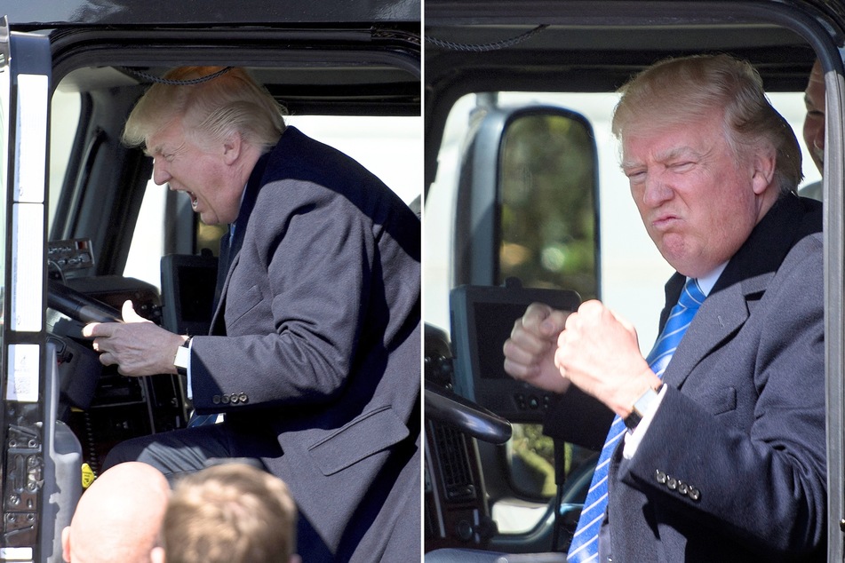Trump gives thumbs up to truckers' protest of fraud trial: "We’re tired of you f**king with Trump"
