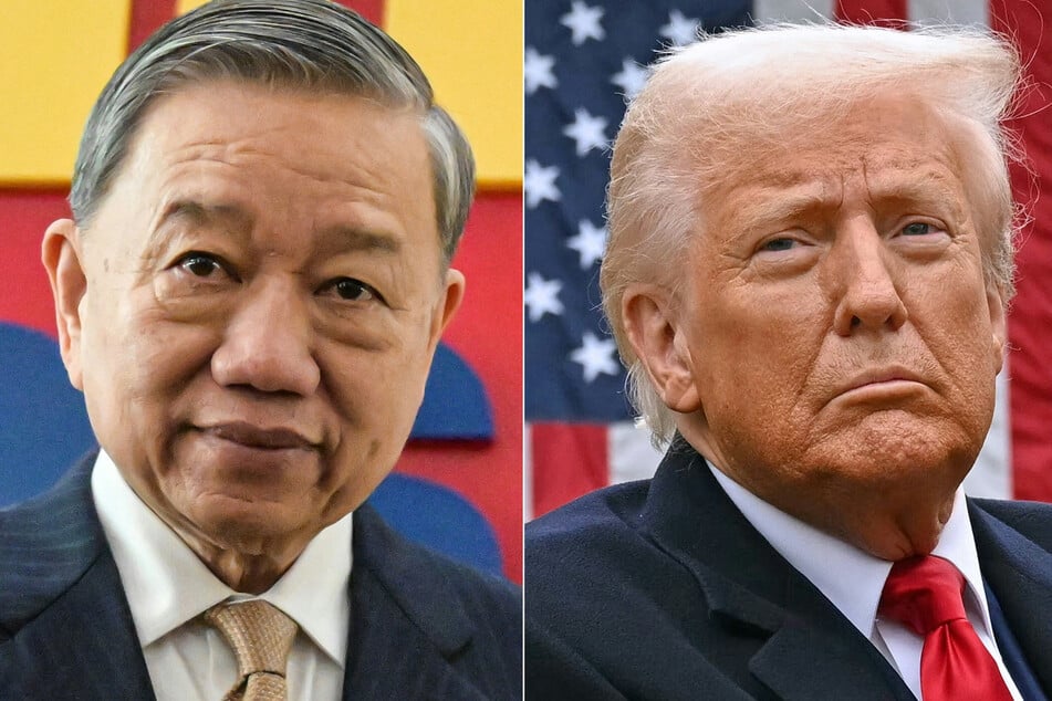 President Donald Trump (r.) and Vietnam's top leader To Lam met in person for the first time this week.