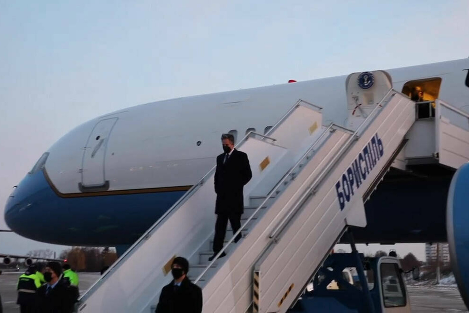 US Secretary of State Anthony Blinken landed in Kyiv, Ukraine on Wednesday morning.