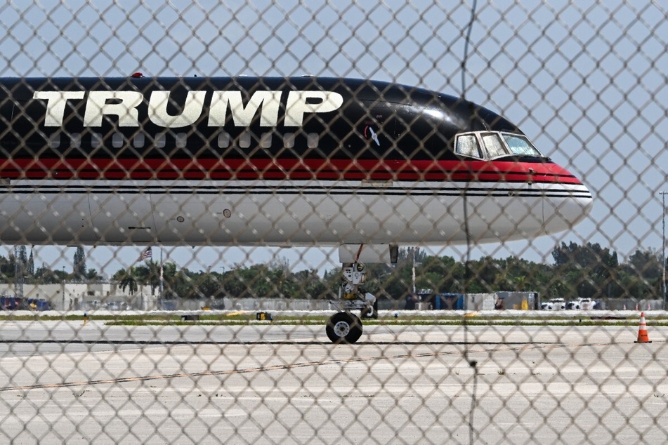 President Donald Trump's personal "Trump Force One" jet landed at the newly renamed Donald J. Trump International Airport in West Palm Beach, Florida, on Thursday.