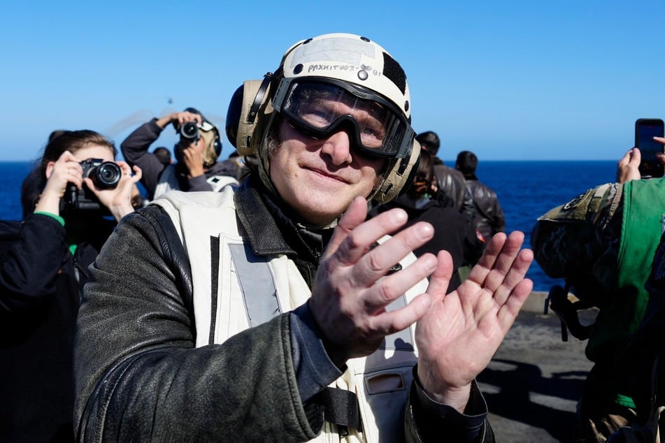 President Javier Milei attends joint US military drill in Argentine waters