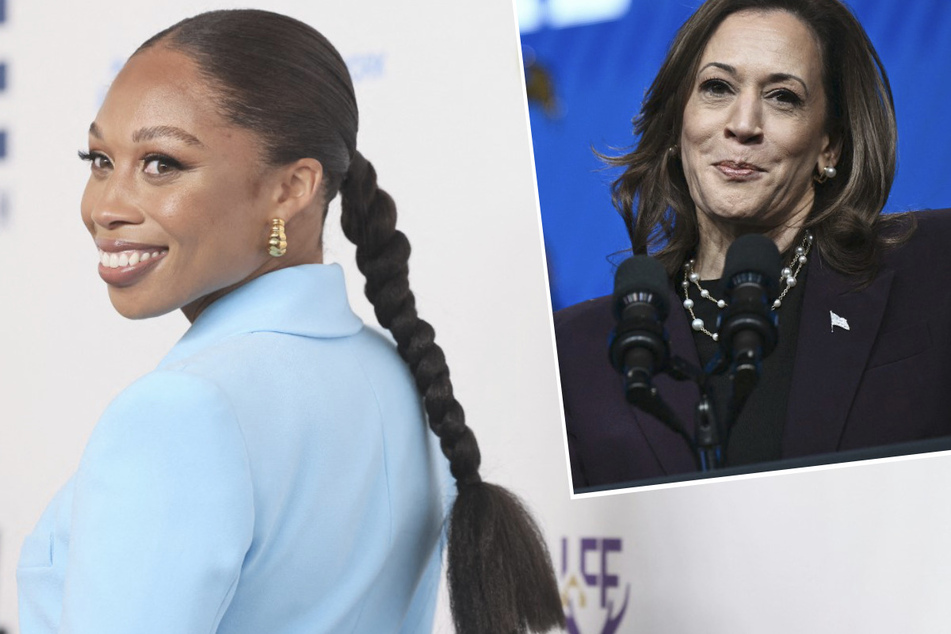 Olympian Allyson Felix shares thoughts on "monumental" Kamala Harris White House bid