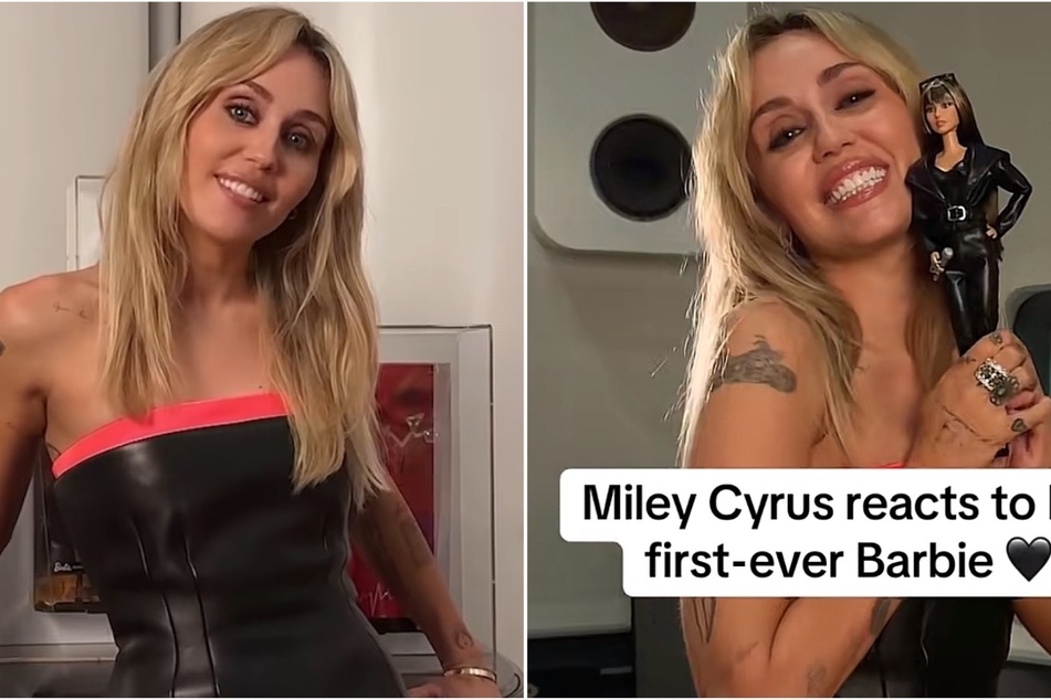 Miley Cyrus has a new rock star Barbie designed after her which she revealed on social media.