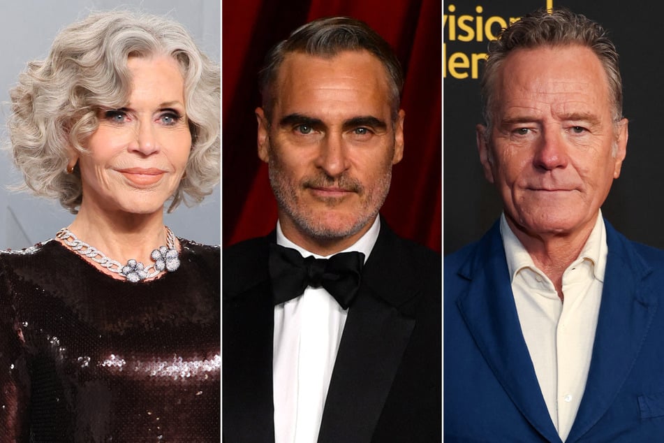 (From l. to r.) Hundreds of Hollywood stars, including Jane Fonda, Joaquin Phoenix, and Bryan Cranston, signed an open letter opposing the Paramount-Warner Bros. merger.