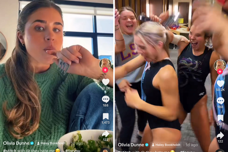 Is there tension between Olivia Dunne and her teammates?