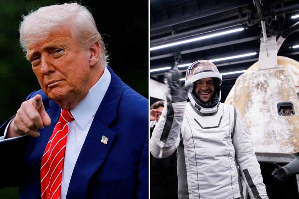 President Donald Trump abruptly withdrew the nomination of Jared Isaacman (r.) to lead NASA.