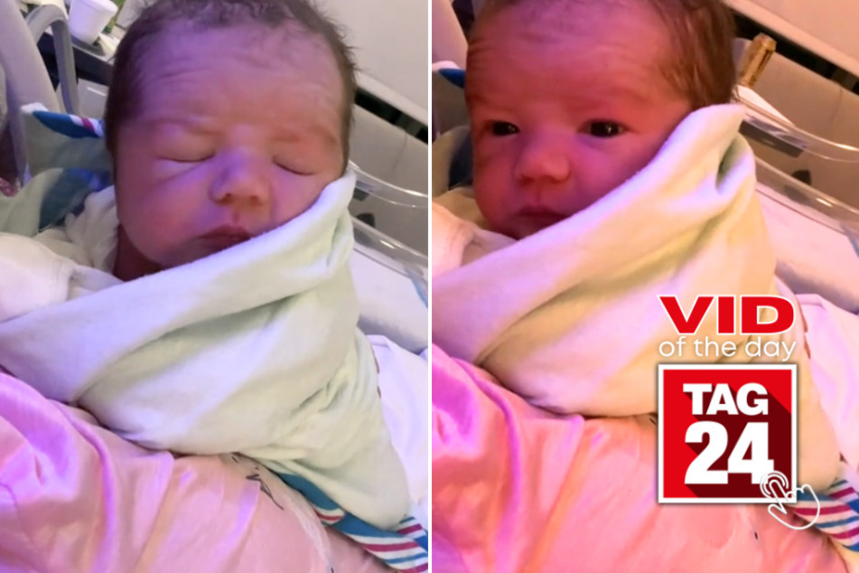 Viral Video of the Day for July 27, 2024: Baby instantly checks mom's phone fresh out of womb!