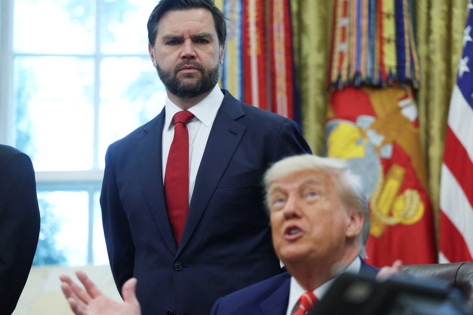 Before becoming pope, then-Cardinal Robert Francis Prevost shared social media posts critical of President Donald Trump (r.) and Vice President JD Vance.