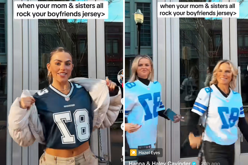 Haley Cavinder supports NFL boyfriend in viral fashion - literally!