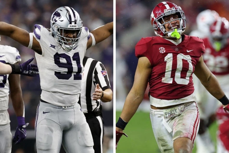 Kansas State (l) and Alabama will face off for the Sugar Bowl.