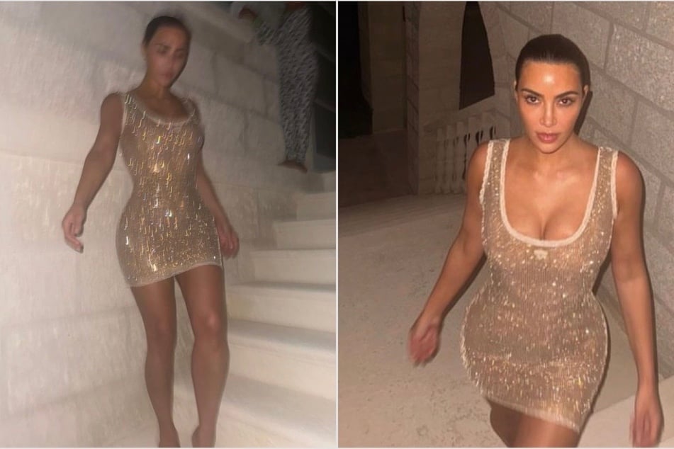 Kim Kardashian shows off North West's camera skills with shimmering snaps