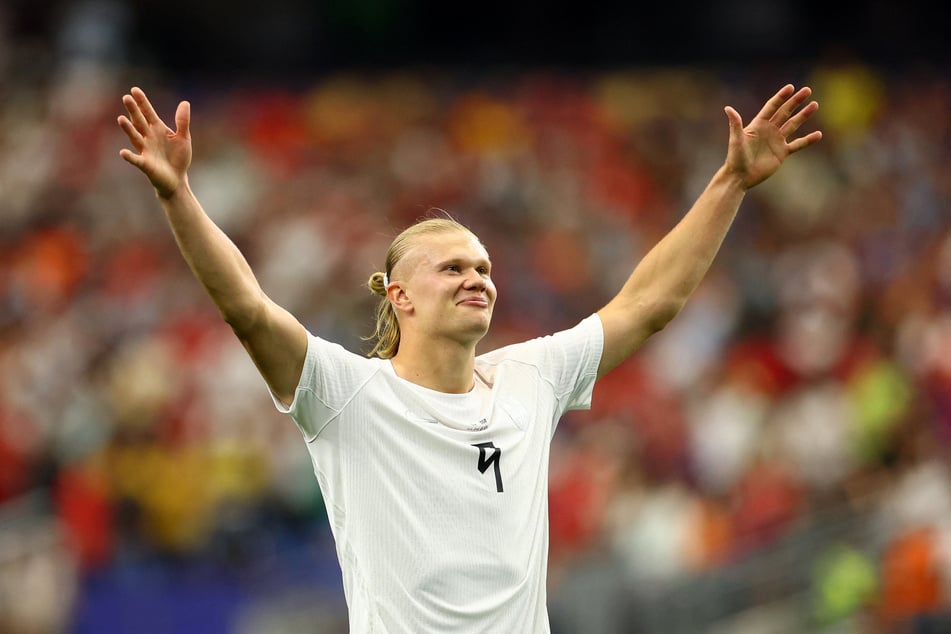 Norway's Erling Haaland celebrates scoring their second goal against the Ivory Coast on June 30, 2026.