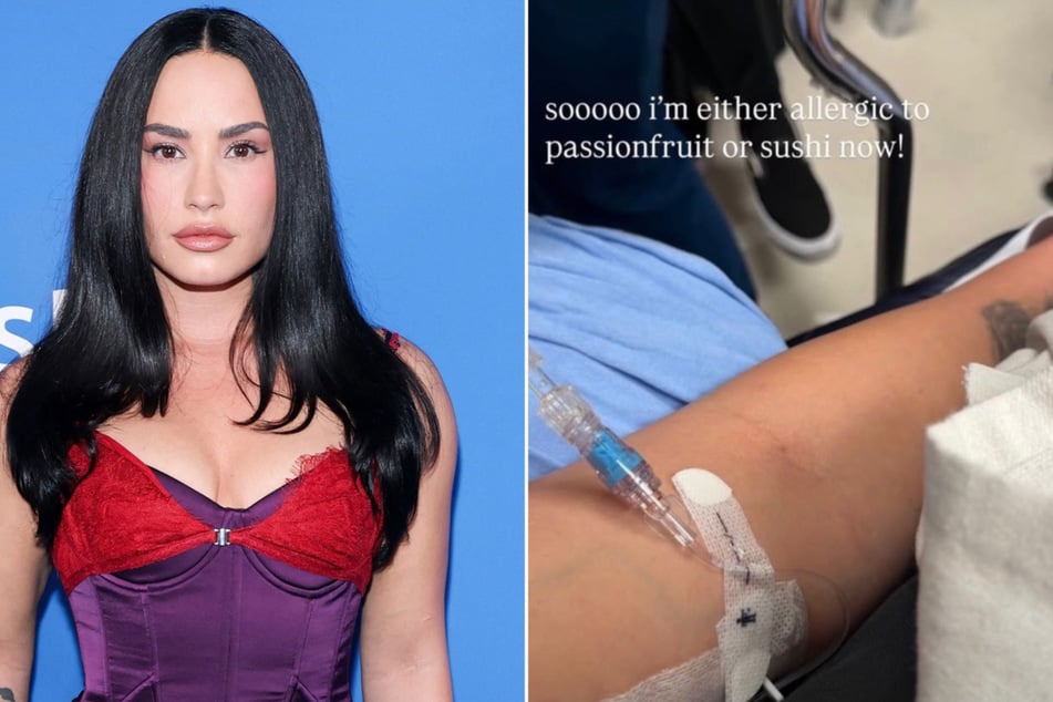 Demi Lovato told her Instagram followers that she's "fine" after being hospitalized following an allergic reaction to passionfruit or sushi.