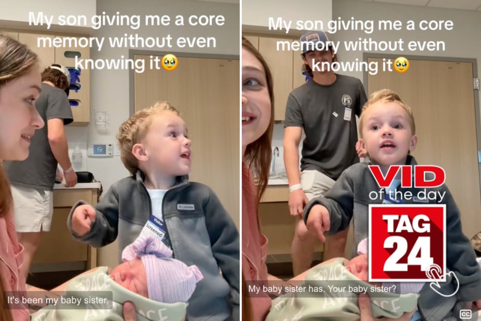 Viral Video of the Day for March 1, 2025: Boy's reaction to newborn sister melts hearts!