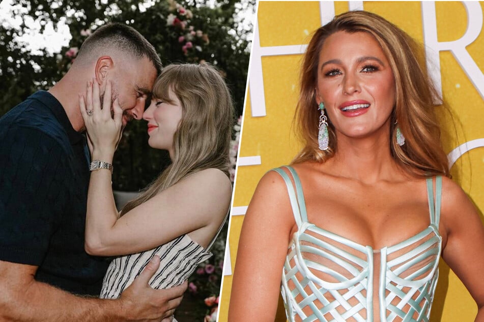 Blake Lively (r.) reportedly hasn't reached out to Taylor Swift after the pop star's bombshell engagement news.