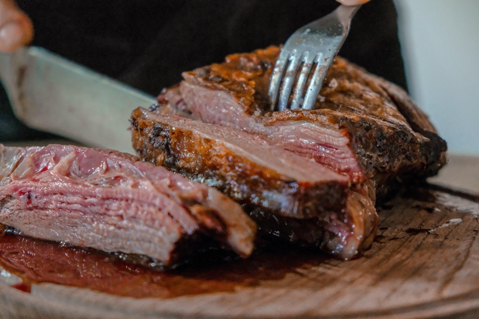Getting a good sear on your beef is the key to making the perfect oven-cooked steak.